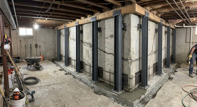 Basement Stabilization in Clermont County, OH