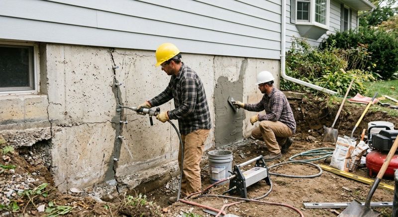 Concrete Foundation Repair in Bethel, OH