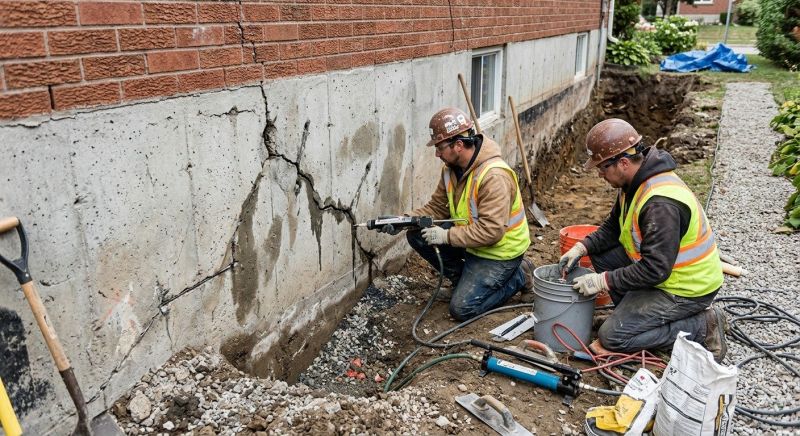 Cracked Foundation Repair in Loveland, OH