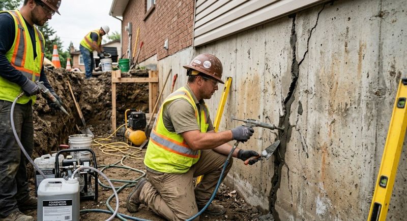 Cracked Foundation Repair in New Richmond, OH