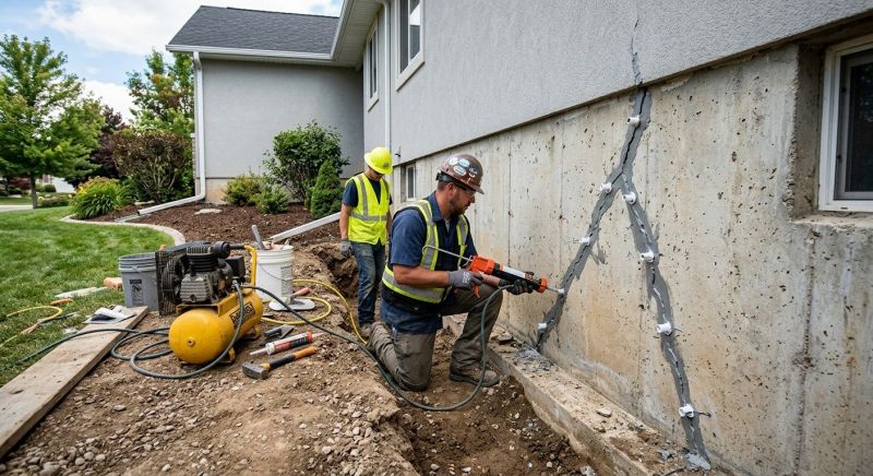 Foundation Crack Repair in Hamilton, OH