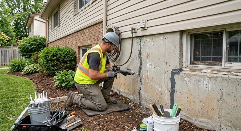 Foundation Crack Sealing in Clermont County, OH