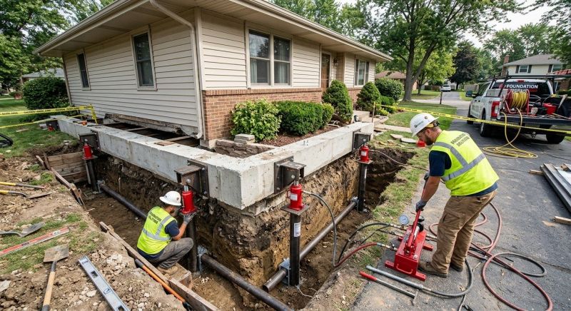 Foundation Jacking in Clarksville, OH