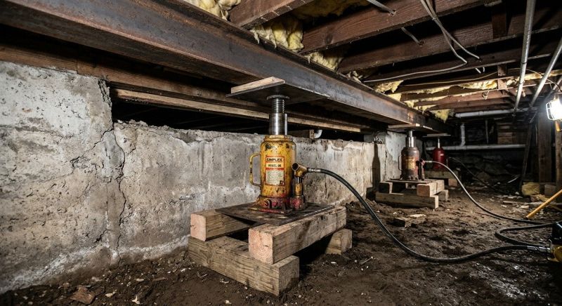 Foundation Jacking in Fayetteville, OH