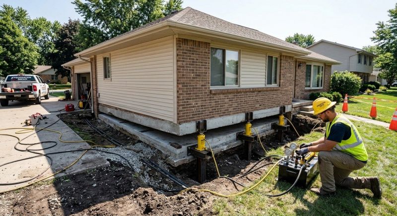 Foundation Lifting in Blanchester, OH