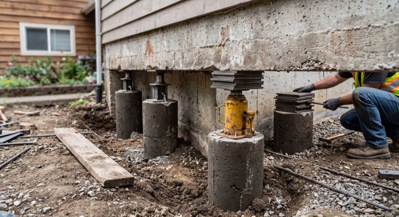 Foundation Pier Leveling in Clermont County, OH