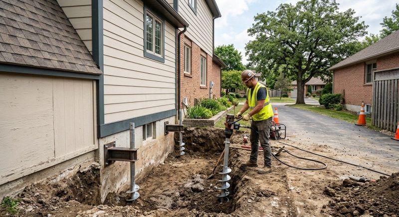 Helical Piers Installation in Clermont County, OH