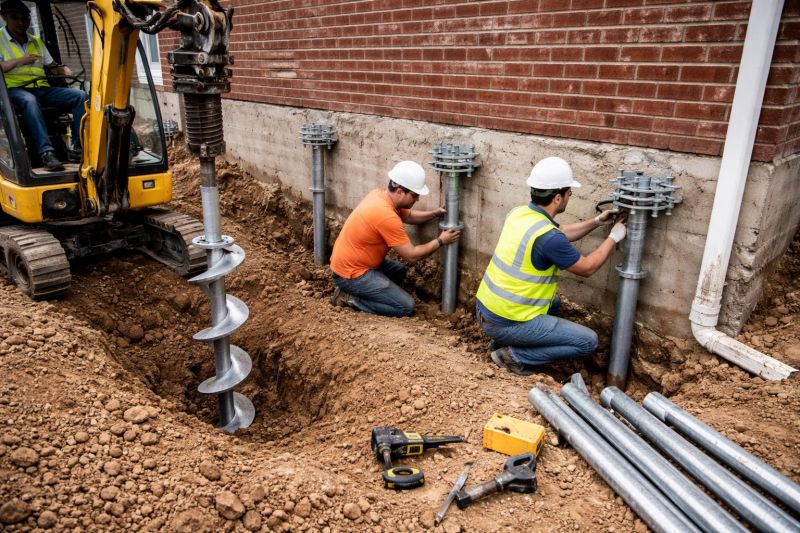 Helical Piers Installation in Clermont County, OH
