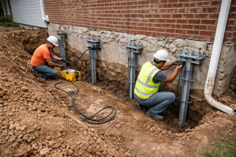 Helical Piers Installation in Clermont County, OH