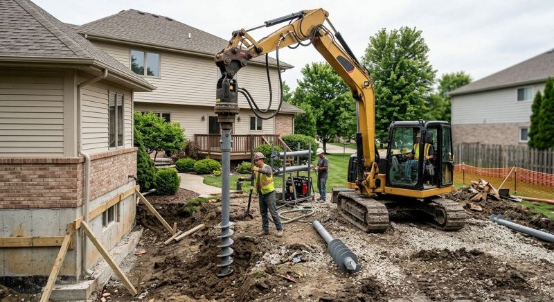 Helical Pile Installation in Clermont County, OH