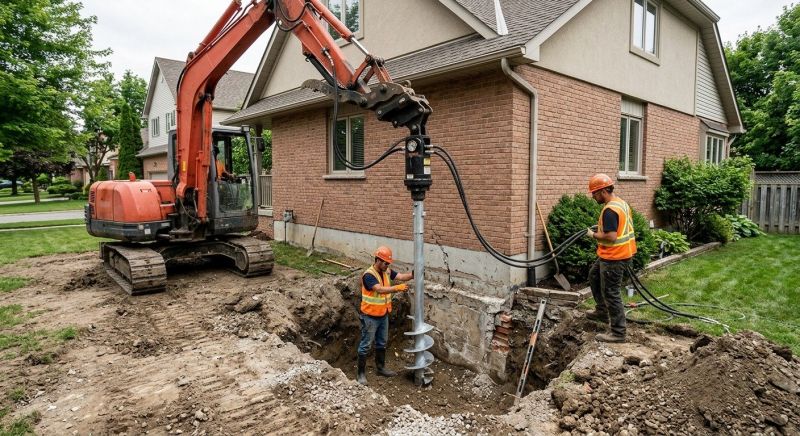 Helical Pile Installation in Clermont County, OH