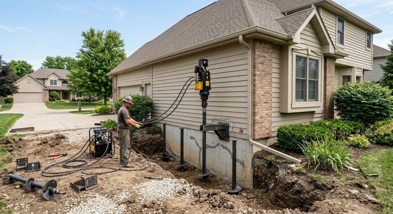 Helical Pile Installation in Clermont County, OH