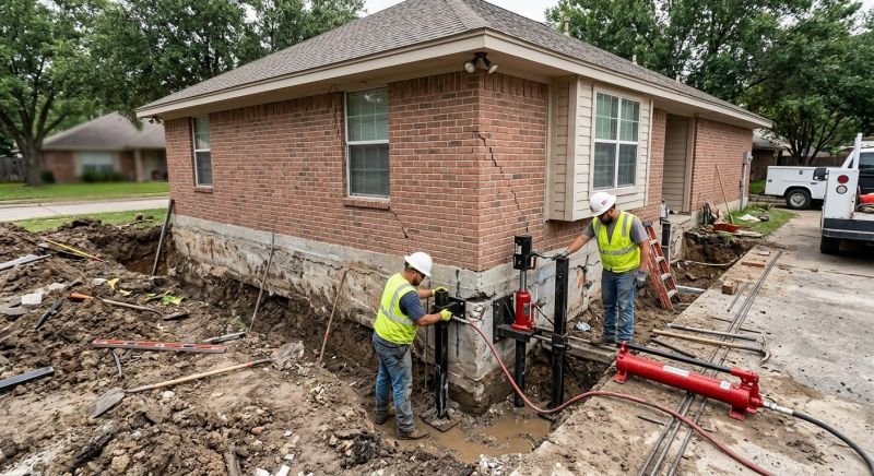 House Foundation Repair in Fayetteville, OH