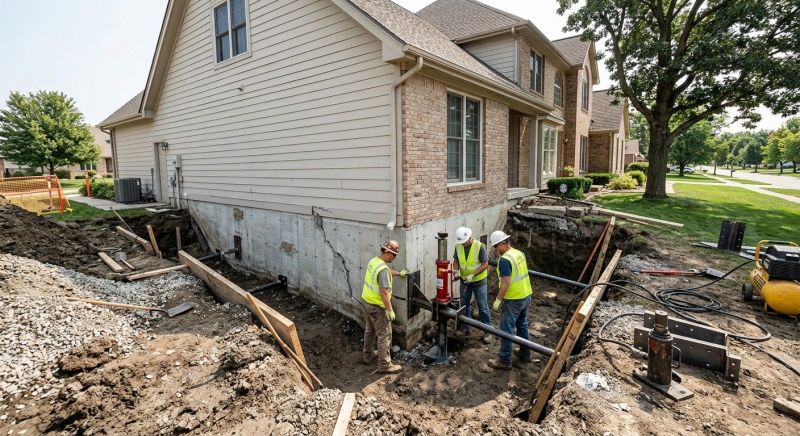 House Foundation Repair in Fayetteville, OH