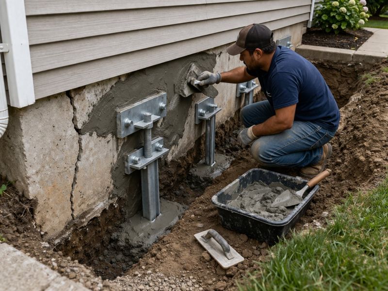 House Foundation Repair in Miamitown, OH