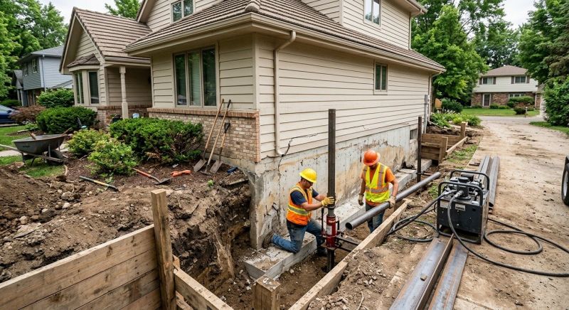 House Foundation Repair in Miamitown, OH