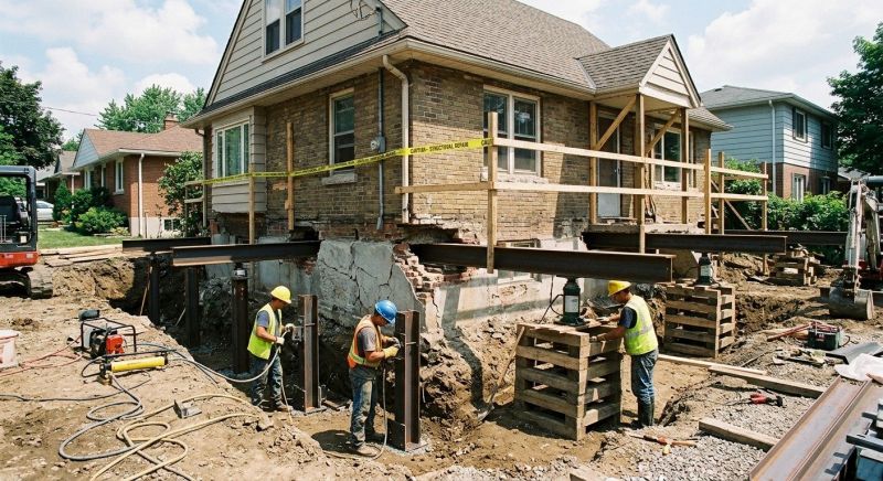 House Foundation Repair in Waynesville, OH