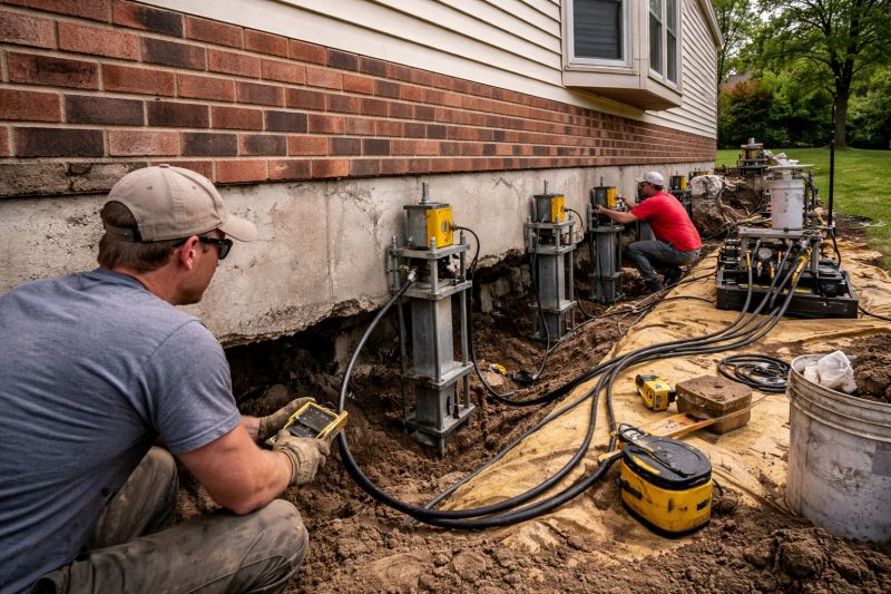 Settling Foundation Service in Fayetteville, OH
