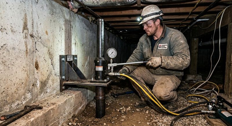 Settling Foundation Service in Spring Valley, OH