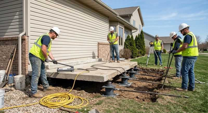 Sinking Foundation Lifting in Clermont County, OH