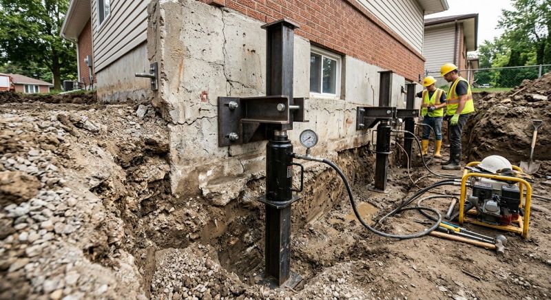 Sinking Foundation Lifting in Clermont County, OH