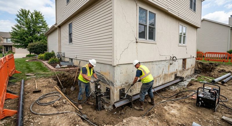Sinking Foundation Repair in Ft Mitchell, KY