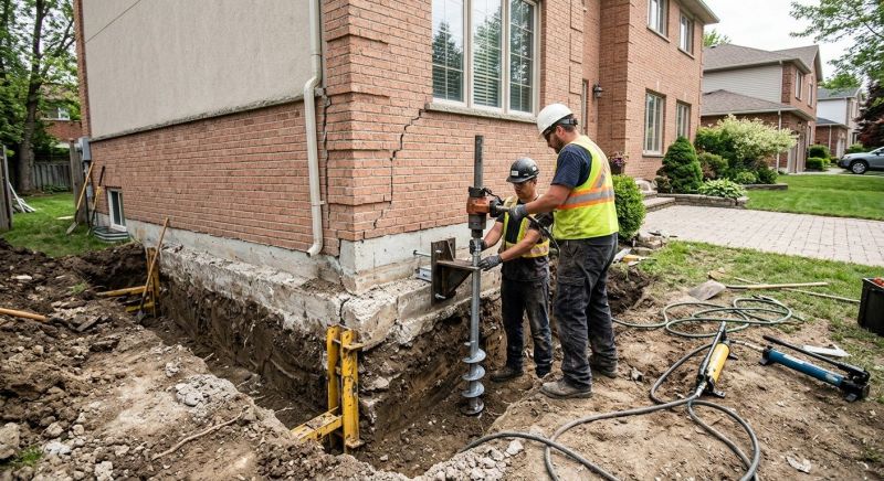 Sinking Foundation Repair in Trenton, OH