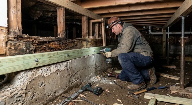 Sinking Foundation Repair in Waynesville, OH
